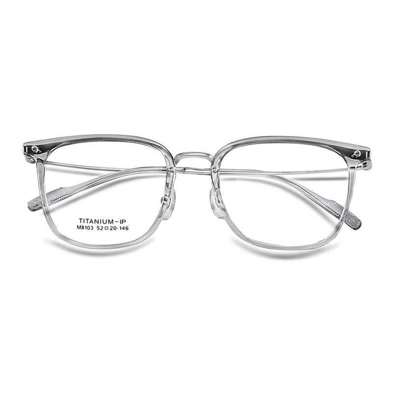 Óculos de β-titânio M8103, transparentes e não deformáveis, resistentes a quedas