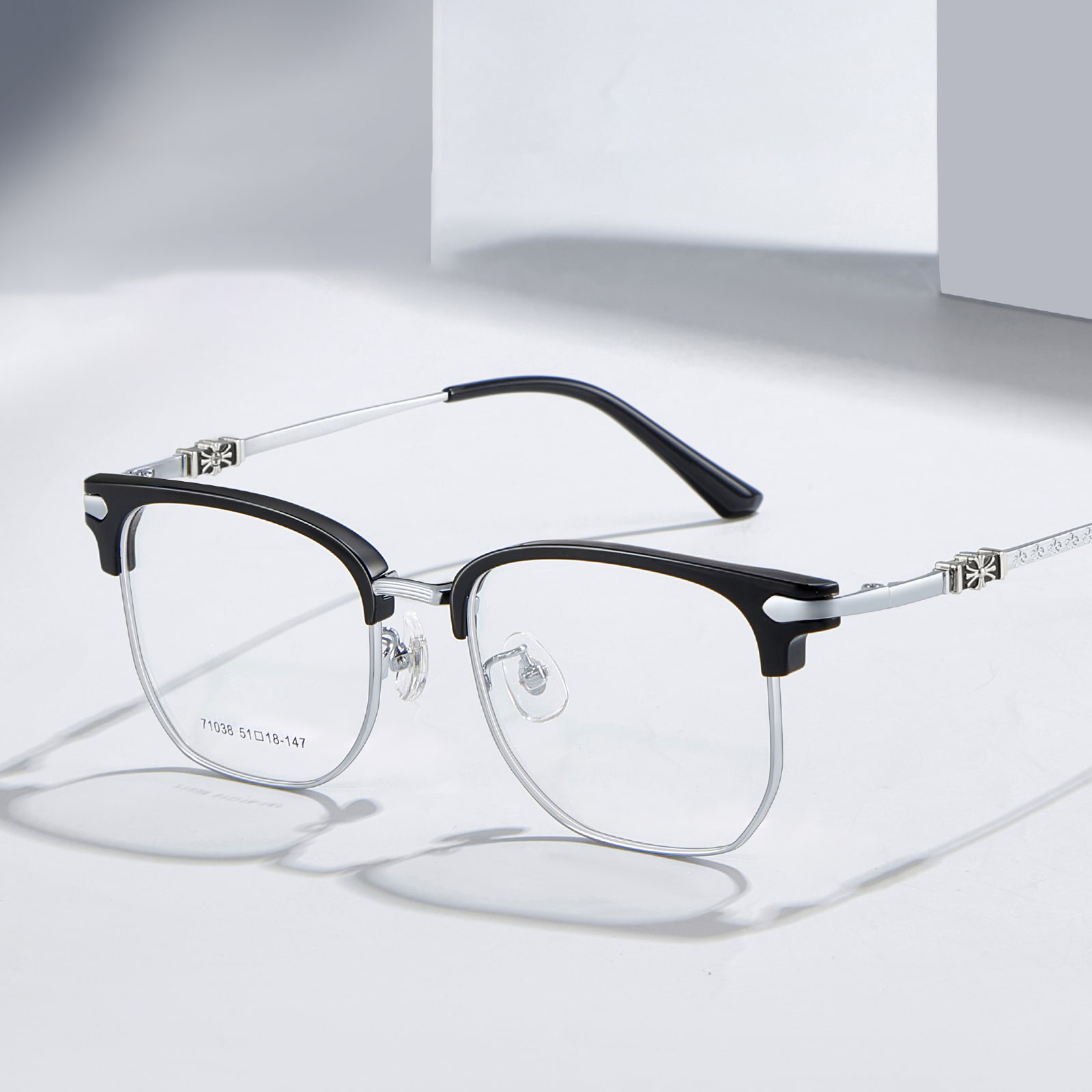 71038 Óculos casuais de liga anti-fadiga para os olhos