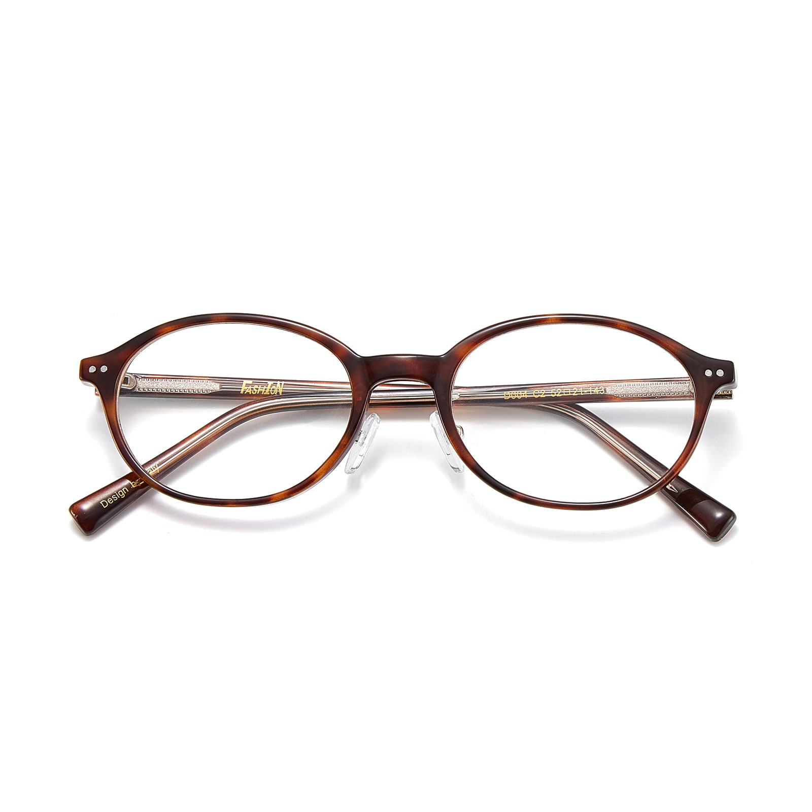 D004 Retro Pequeno Quadro Oval Fino Óculos de Luz Anti-Azul