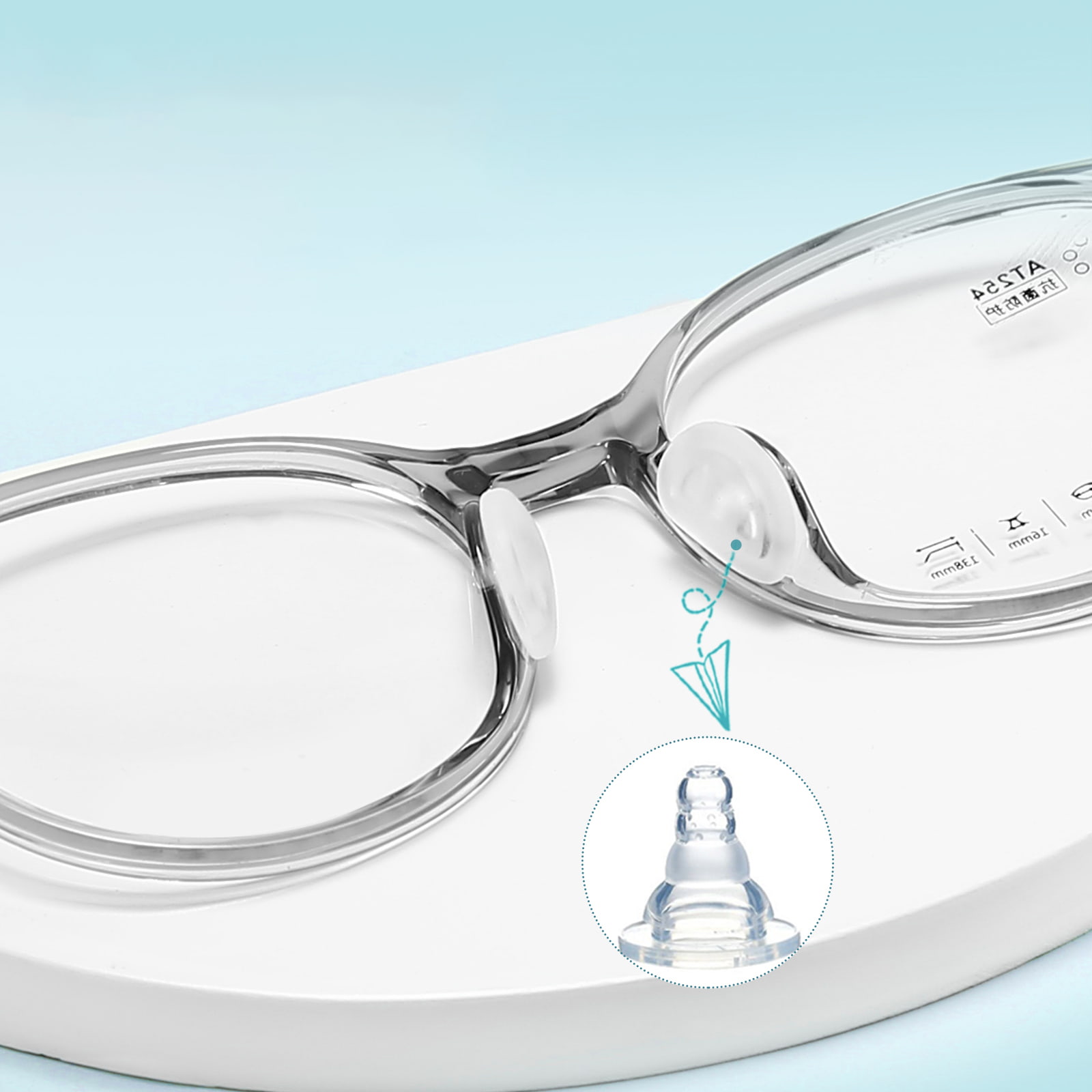 2207 Dobradiça Embutida Segurança TR90 Almofadas de Nariz de Silicone Macio Óculos