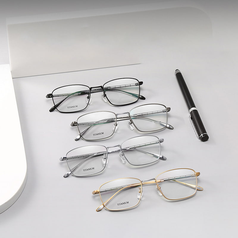 Óculos redondos de bambu Elite Pure Titanium S9072